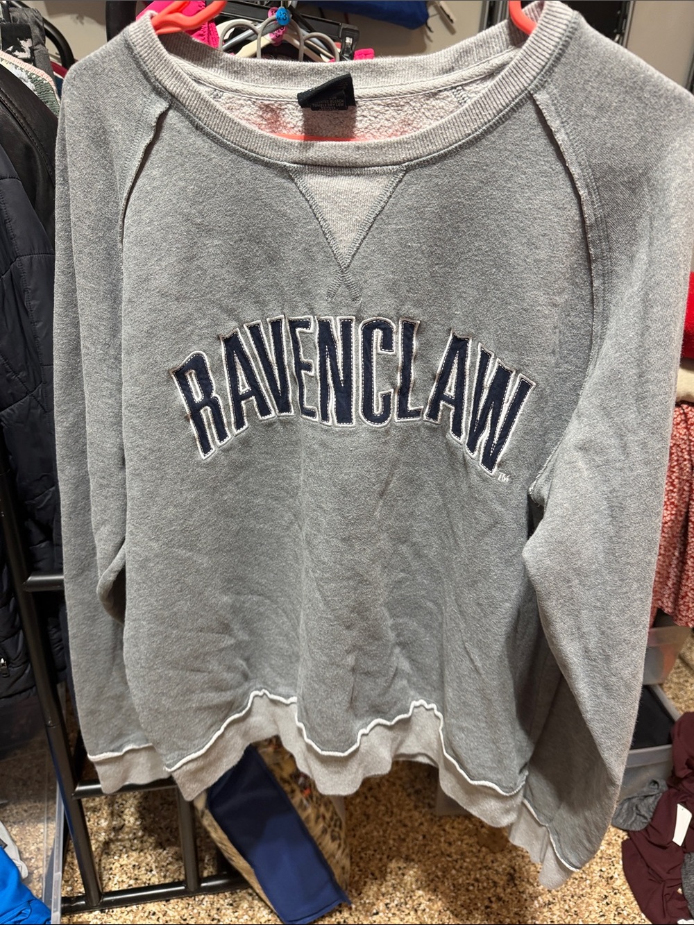 Ravenclaw Gray Crewneck Pullover Sweatshirt
